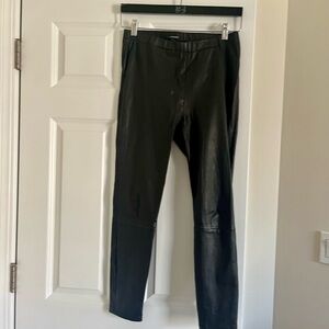 Lamarque Black Leather Leggings